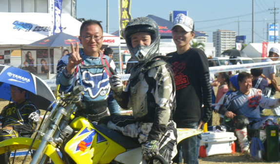 松田さんの憧れのバイクはスズキ DR-Z400